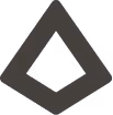 Black diamond-shaped geometric logo with a smaller diamond cutout in the center on white background.